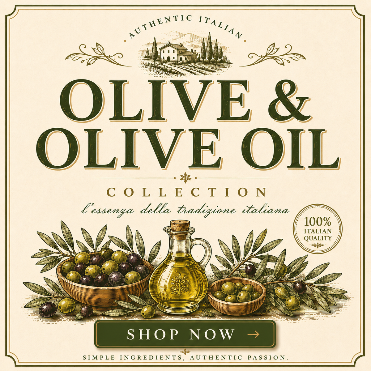 Olive Oil / Olio d'Oliva Collection