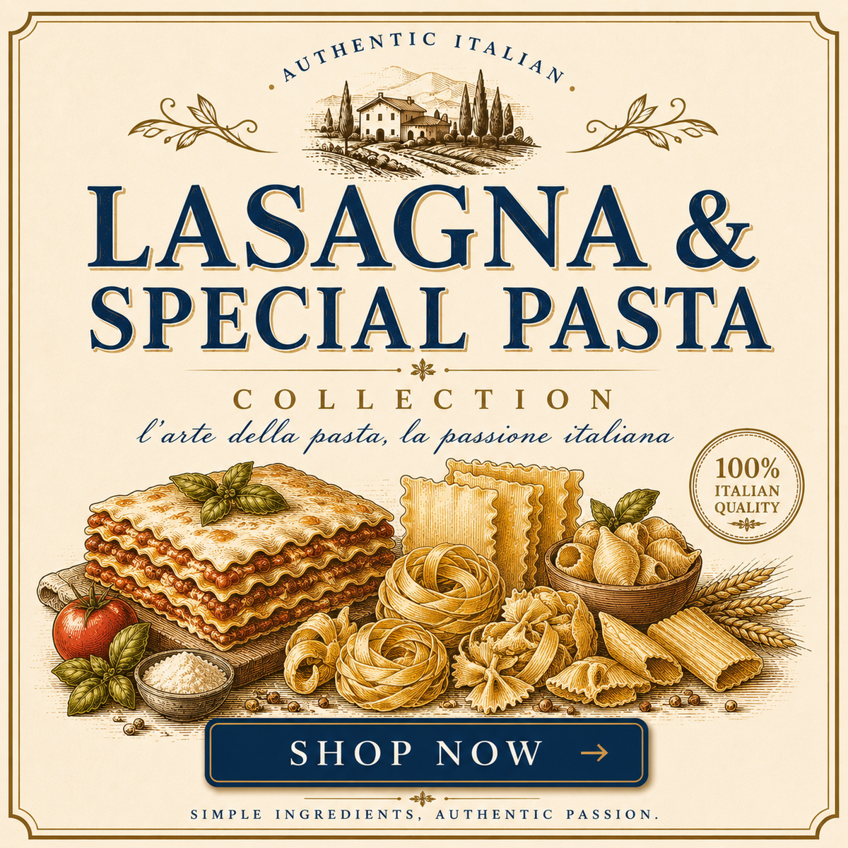 Lasagne & Special Pasta