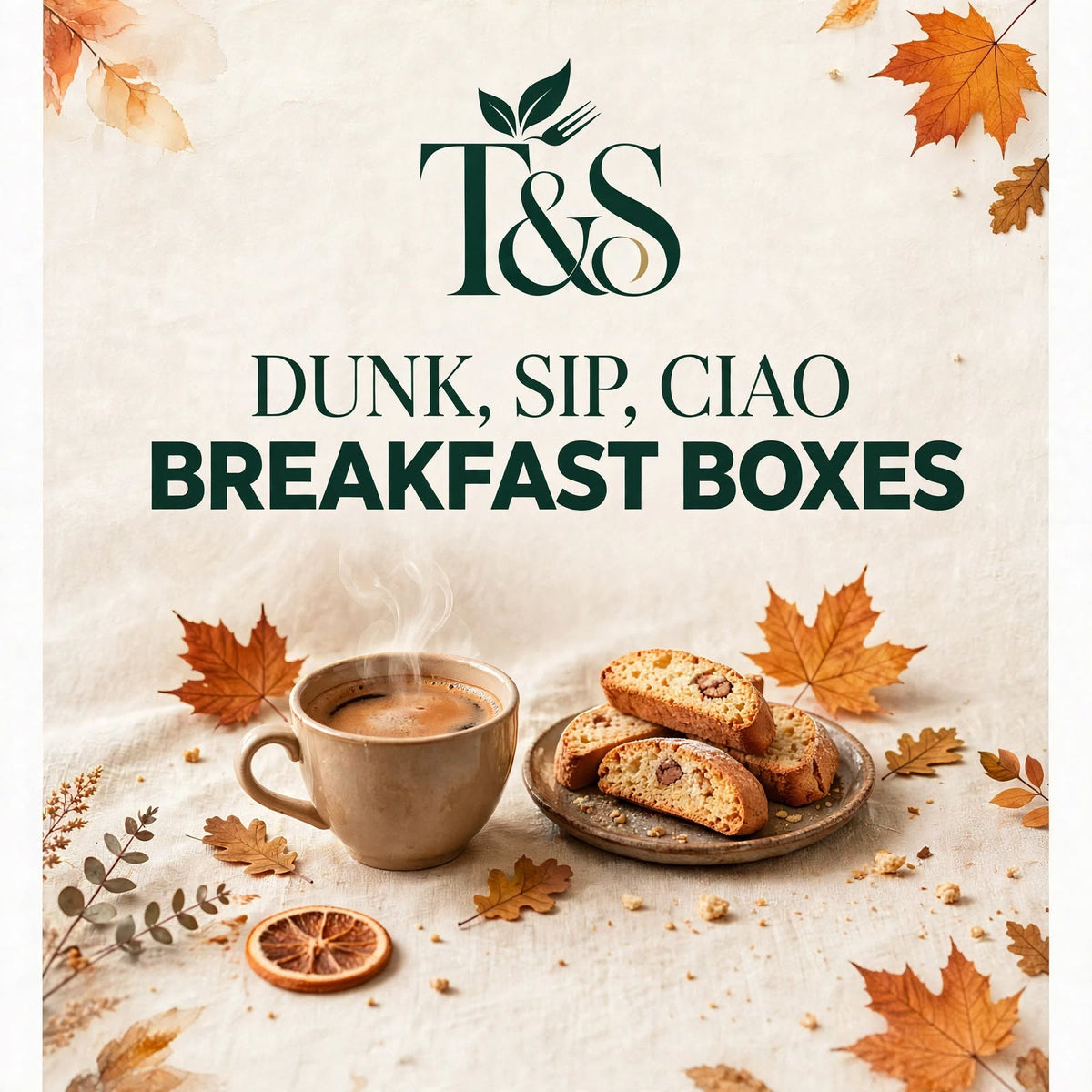 Breakfast Boxes. Dunk , Sip , Ciao !!!