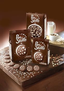 MULINO BIANCO COOKIES PAN DI STELLE  350g - Italian Chocolate & Hazelnut Biscuit