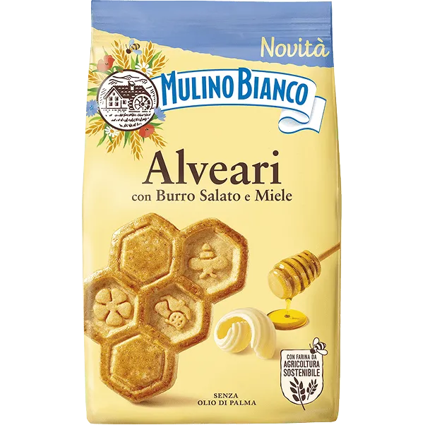 MULINO BIANCO ALVEARI 300g Salted Butter and Honey Biscuits