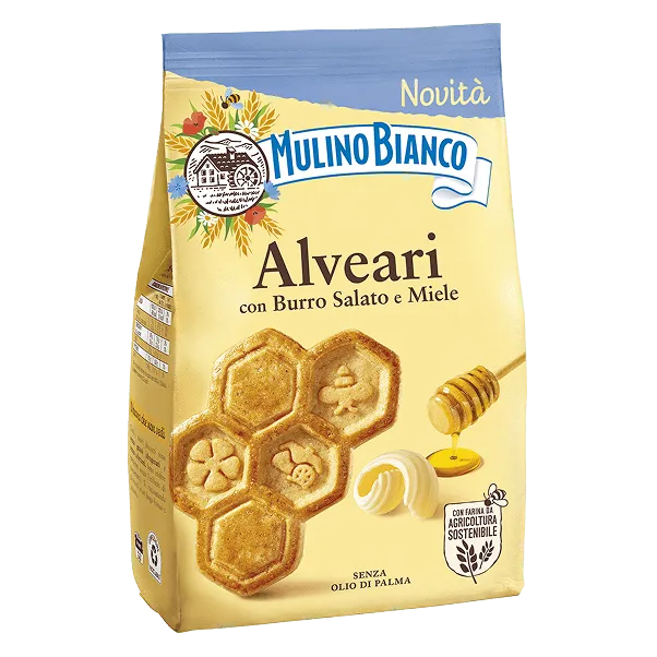 MULINO BIANCO ALVEARI 300g Salted Butter and Honey Biscuits