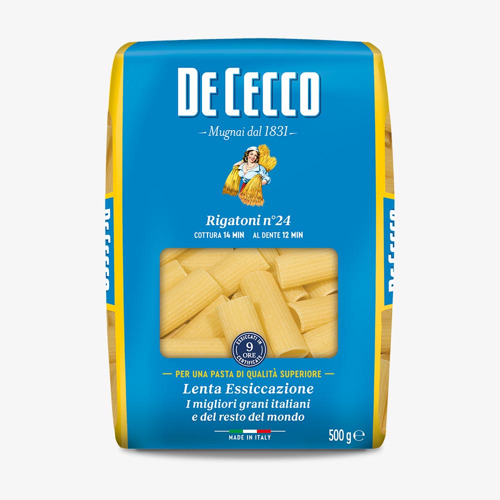De Cecco Pasta Di Semola Rigatoni N°24 500g