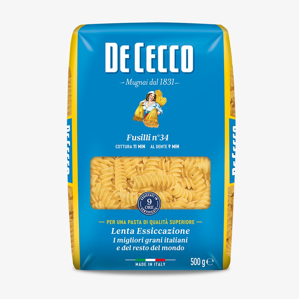 De Cecco Pasta Di Semola Fusilli N°34 500g