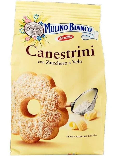 Mulino Bianco Canestrini 200g Shortbread Cookies with Icing Sugar