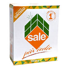 Italkali Sale Di Sicilia Iodato Grosso 1kg Coarse salt with Iodine