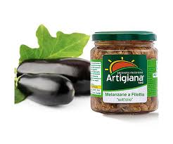 ARTIGIANA SUD MELANZANE A FILETTO 280g Sliced Eggplant in Oil