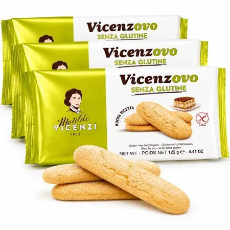 VICENZI VINCENZOVO SAVOIARDI 125g GLUTEN FREE  Italian savoiardi biscuits