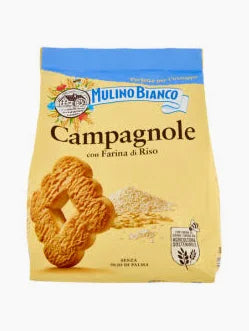 Mulino Bianco Campagnole 700g - Shortbread Biscuits with Rice Flour & Milk.