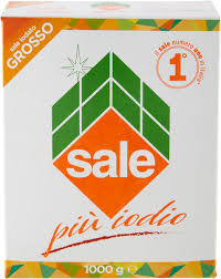 Italkali Sale Di Sicilia Iodato Grosso 1kg Coarse salt with Iodine