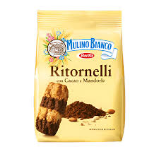 MULINO BIANCO RITORNELLI 700g - Cocoa and Almond Swirl Biscuits