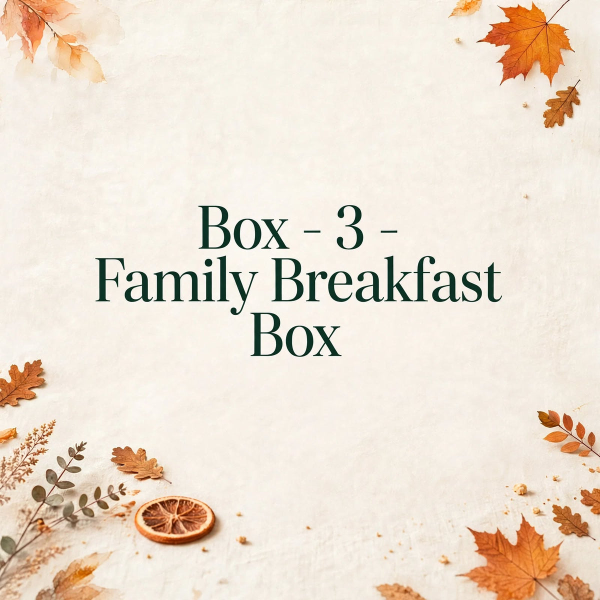 Family Breakfast Box- Box 3