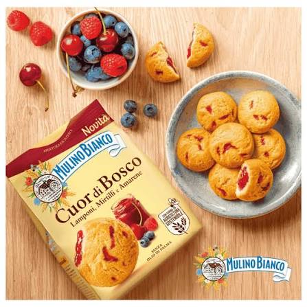 Mulino Bianco Cuor Di Bosco 300g Wild Berry Shortbread Cookies