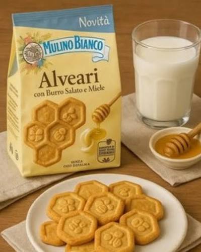 MULINO BIANCO ALVEARI 300g Salted Butter and Honey Biscuits