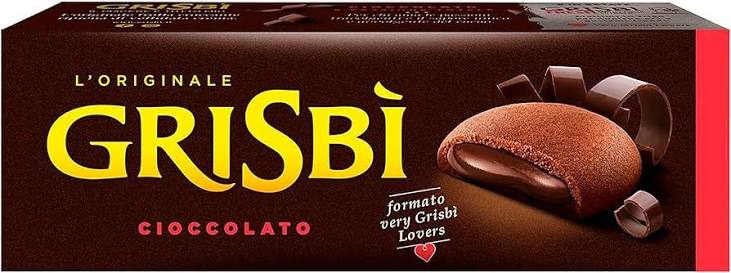 Grisbi' Cioccolato 135g Baked biscuits filled with smooth, premium chocolate