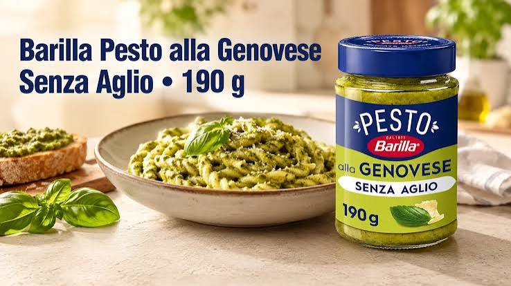 Barilla Pesto Alla Genevose Senza Aglio 190g (No Garlic)