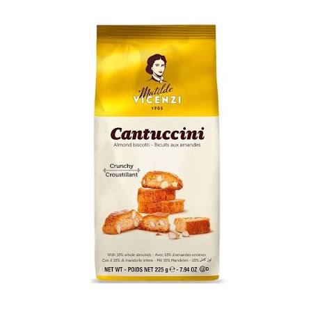 Vicenzi Cantuccini 225g Italian almond biscuits.