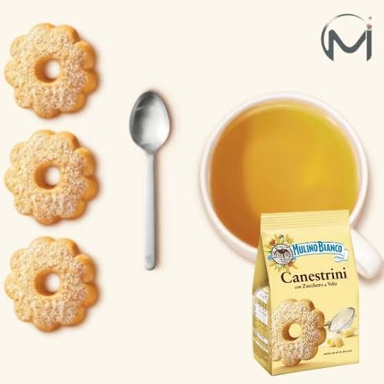 Mulino Bianco Canestrini 200g Shortbread Cookies with Icing Sugar