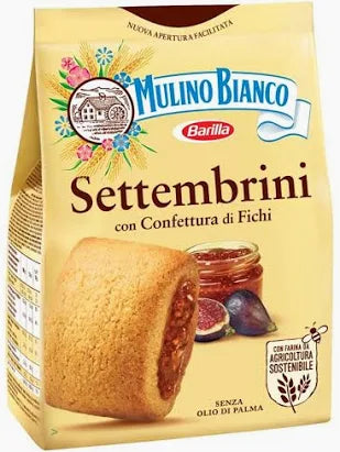 MULINO BIANCO COOKIES SETTEMBRINI 300g -  shortbread biscuits filled with fig jam.