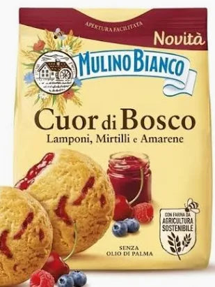Mulino Bianco Cuor Di Bosco 300g Wild Berry Shortbread Cookies